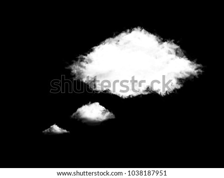 White cloud shape of a thinking balloon background, concept world wide data sharing and communication.