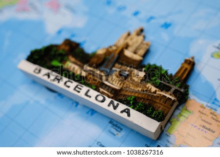 Souvenir magnet from Barcelona