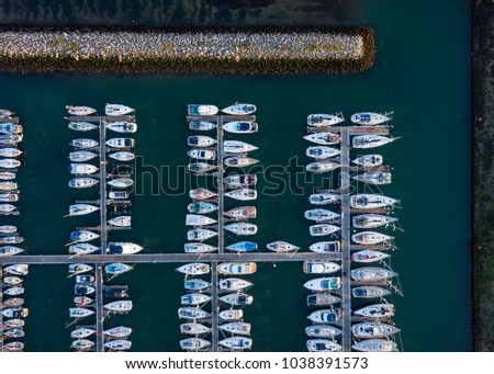 Aerial - Boats in Marina