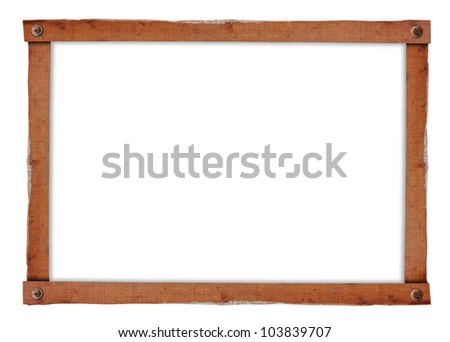 Vintage picture frame isolated on a white background (Save Paths For design work)