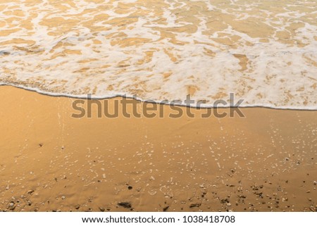 Beautiful beach and sea on sunrise time - Vacation concept
