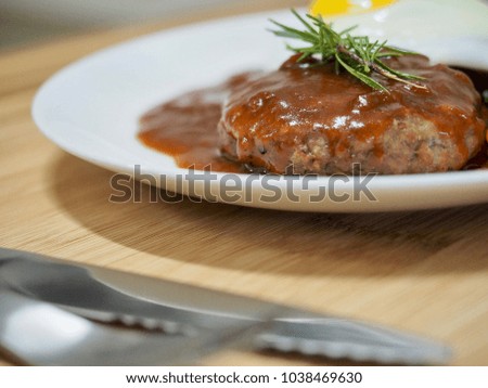German hamburger steak
