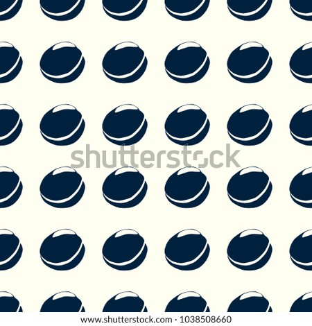 Fruits vector illustration on a seamless pattern background. Set of elements