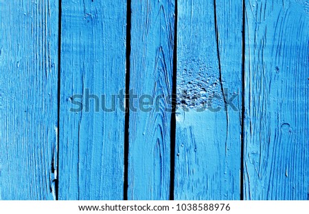 Navy blue color wooden fence pattern. Abstract background and texture for design.