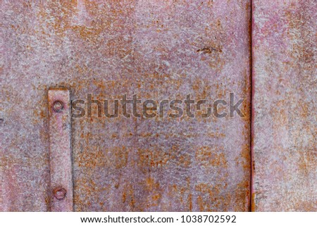 Rusty texture of a metal plate