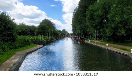 View down a canal