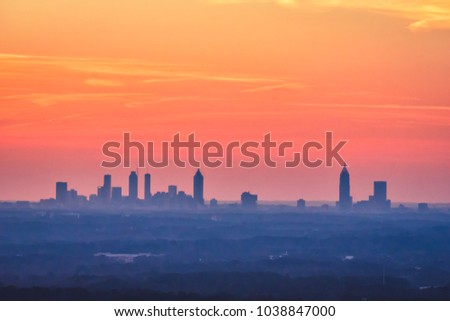 Skyline of Atlanta, GA, 2017-12-30