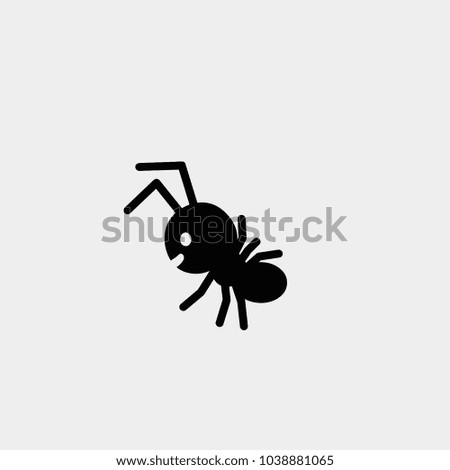 Ant icon. Vector insect illustration