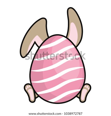 easter bunny vector illustration