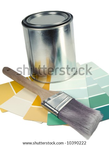 Paint, Brush and Color Samples