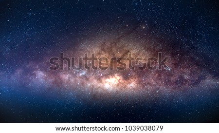Milkyway in night sky