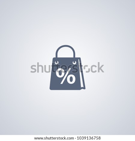 Discount icon, vector best flat icon on white background , EPS 10