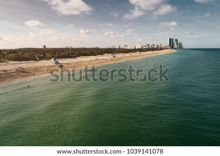 Aerial photo of South Beach Miami