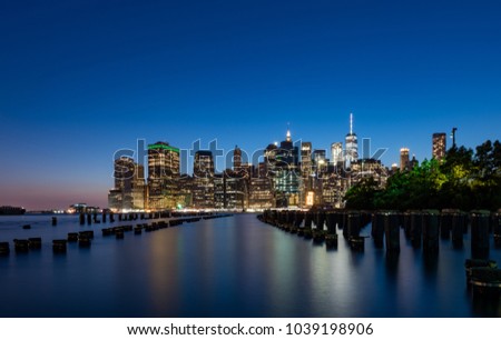 New York City Skyline Clean Sky