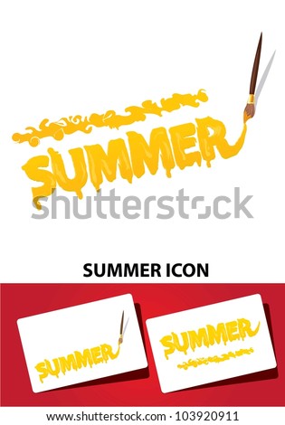 summer icon set. vector illustration.