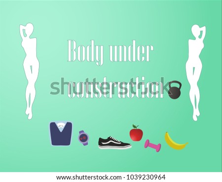 Healthy lifestyle and gym poster
