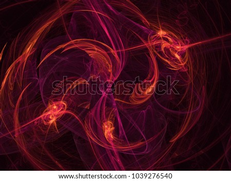 Abstract fractal illustration. Future technology background. Design element for book covers, presentations layouts, title and page backgrounds. Digital collage. Raster clip art.
