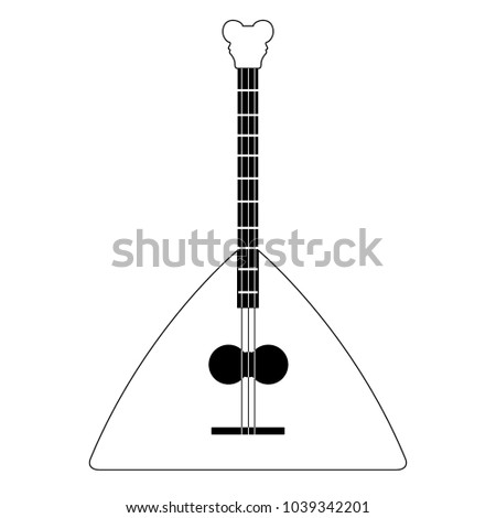 Isolated balalaika icon. Musical instrument