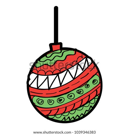 decorative christmas ball ornament icon