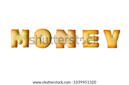 money word isolated on white