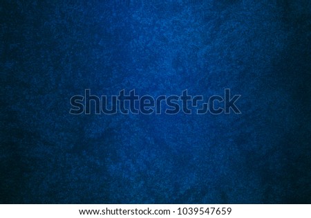 Blue texture for a design background. Rough wall. Colorful plane. Raster image. 