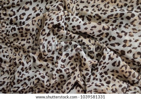 Background of a fabric with a tiger color