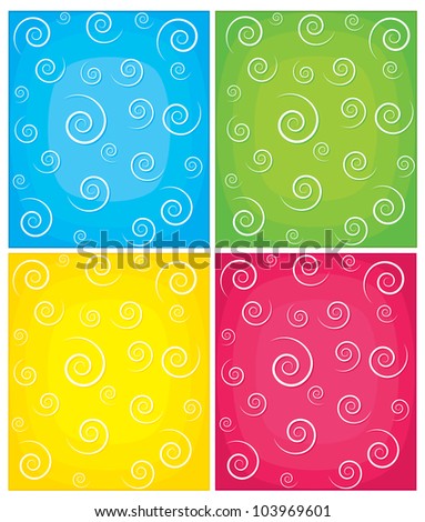 Set of swirl backgrounds