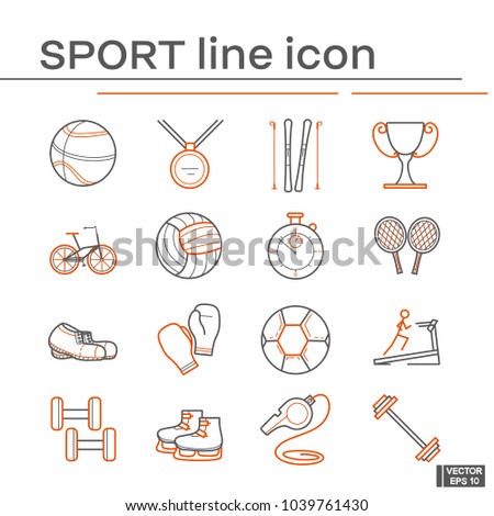 Set of sport icon
