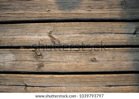 Wood from a footbridge
