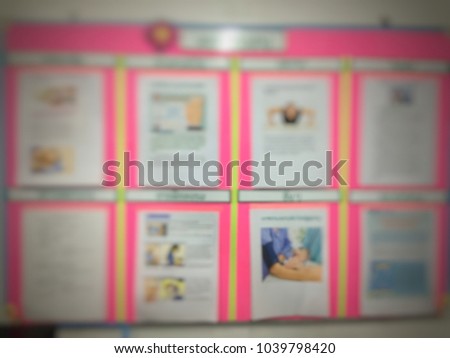 Corkboard berry paper disseminate information of office publicize massage 