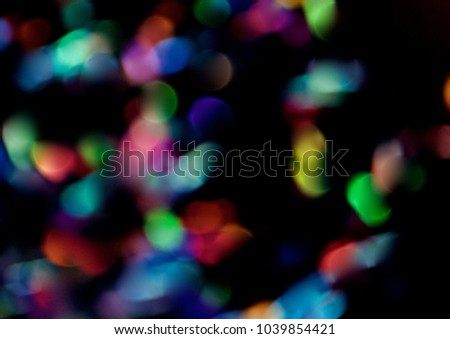 Colourful bokeh for background and texture 
