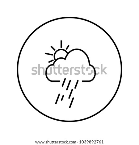 Weather icon in circle