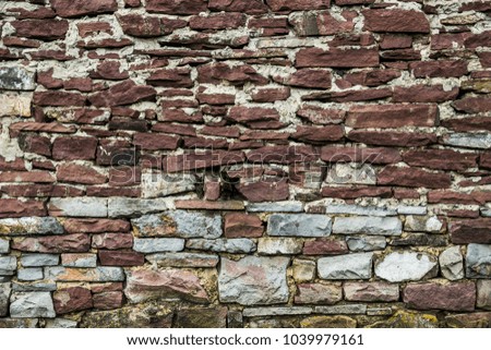texture of old stone brickwall