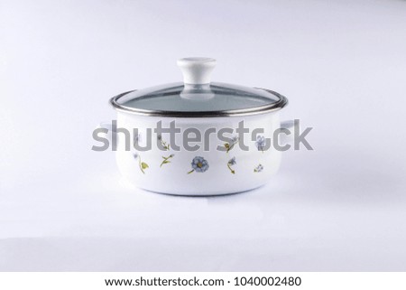 Empty Pot isolated on white background