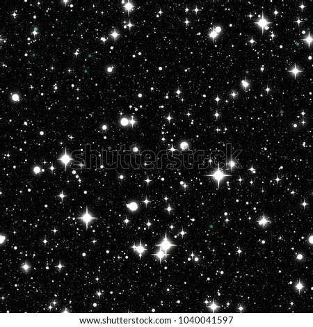 Dark night sky with stars