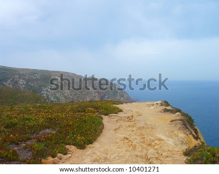 Picture of cabo da roca in Portugal, the most western point of europe