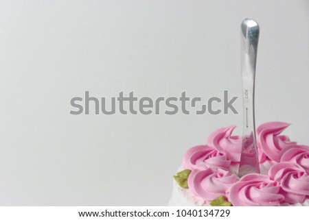  Yummy Butter pink lovely cake Royalty-Free Stock Photo #1040134729