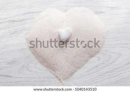 Heart-shaped coral stone