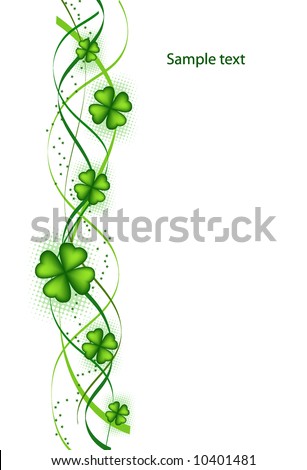 retro vector background for St. Patrick's Days