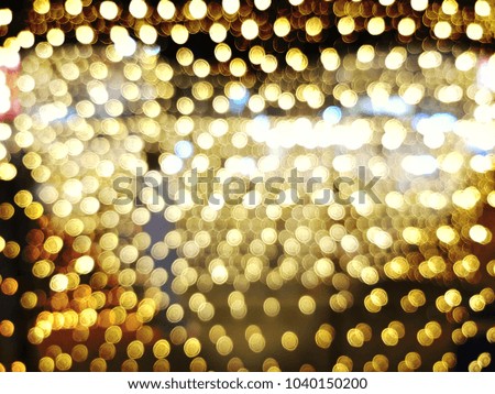 Colorful glitter vintage lights of bokeh background. 