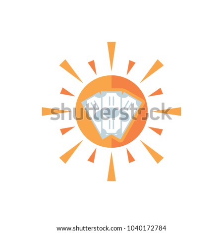 Money Sun Logo Icon Design