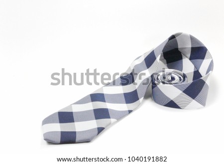  Blue neckties and white background Royalty-Free Stock Photo #1040191882
