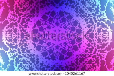 Dark Pink, Blue vector doodle bright template. Sketchy doodles drawn by child on blurred background. The elegant pattern can be used as a part of a brand book.