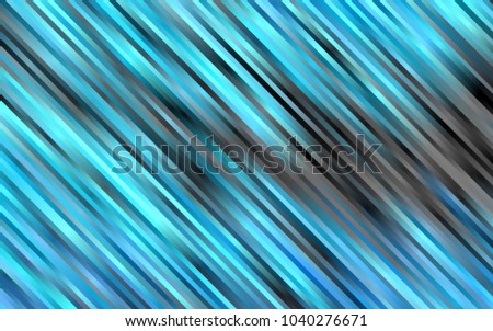 Light BLUE vector cover with long lines. Lines on blurred abstract background with gradient. The pattern can be used for busines ad, booklets, leaflets