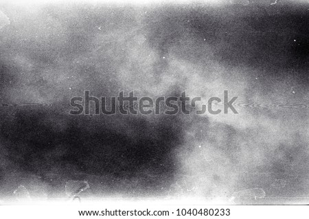 Blank grained film strip texture background with heavy grain and newton rings