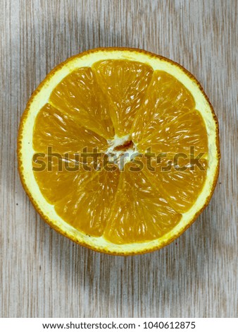 Orange dried fruit