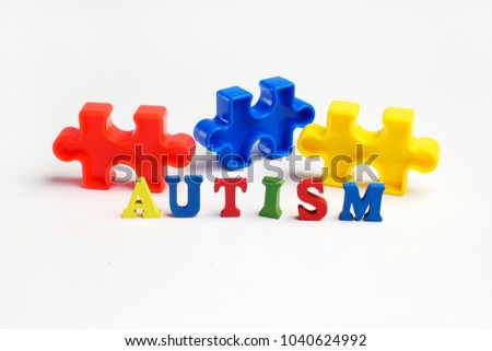 Puzzle: autism awareness day or month concept