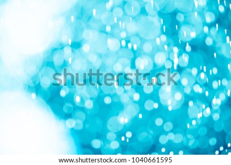 Blue bokeh abstract of blurry lights background