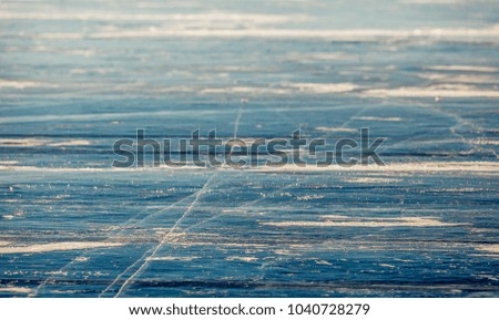 lake Baikal ice and landscape