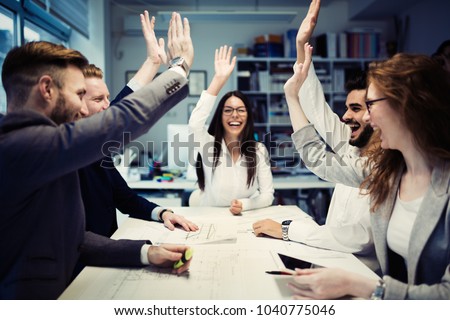 Succesful enterprenours and business people Royalty-Free Stock Photo #1040775046